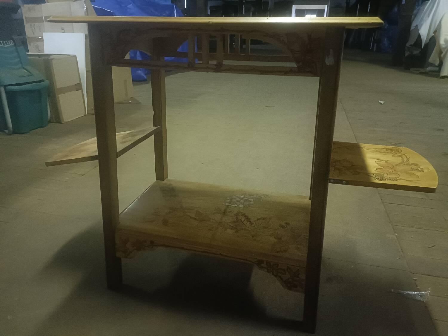 Low table with shutters, circa 1900, Nancy school