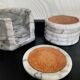 Vintage marble coaster set