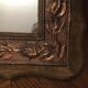 Former mirror wooden décor in copper 41x62cm