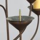 Candélabre de sol unique, forgé à la main, Pays-Bas, vers 1925-1938