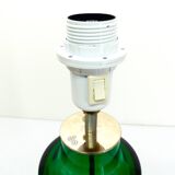 Scandinavian lamp in green incalmo glass Hadeland Glassverk - Høvik Verk 1960