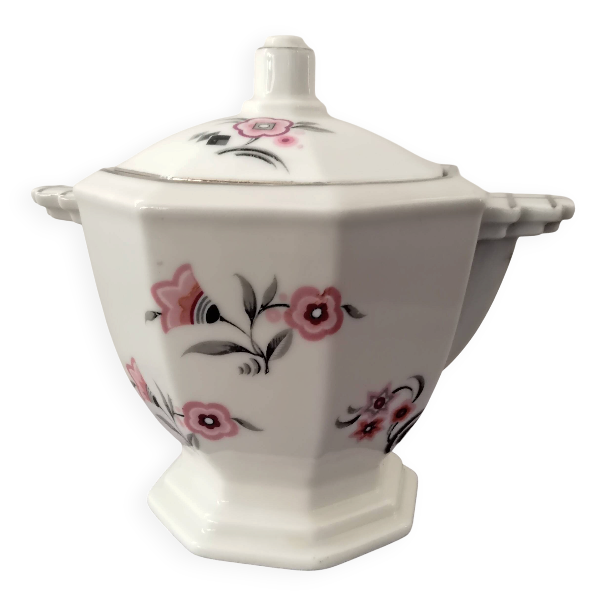 Porcelain sugar bowl