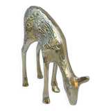 Vintage fawn solid brass animal