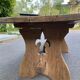 Table de ferme monastère rénovée en bois massif XVIII ème 200cm