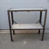 Desserte d'atelier fer et bois