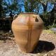 Ancient terracotta pottery jar