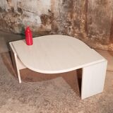 Travertine coffee table