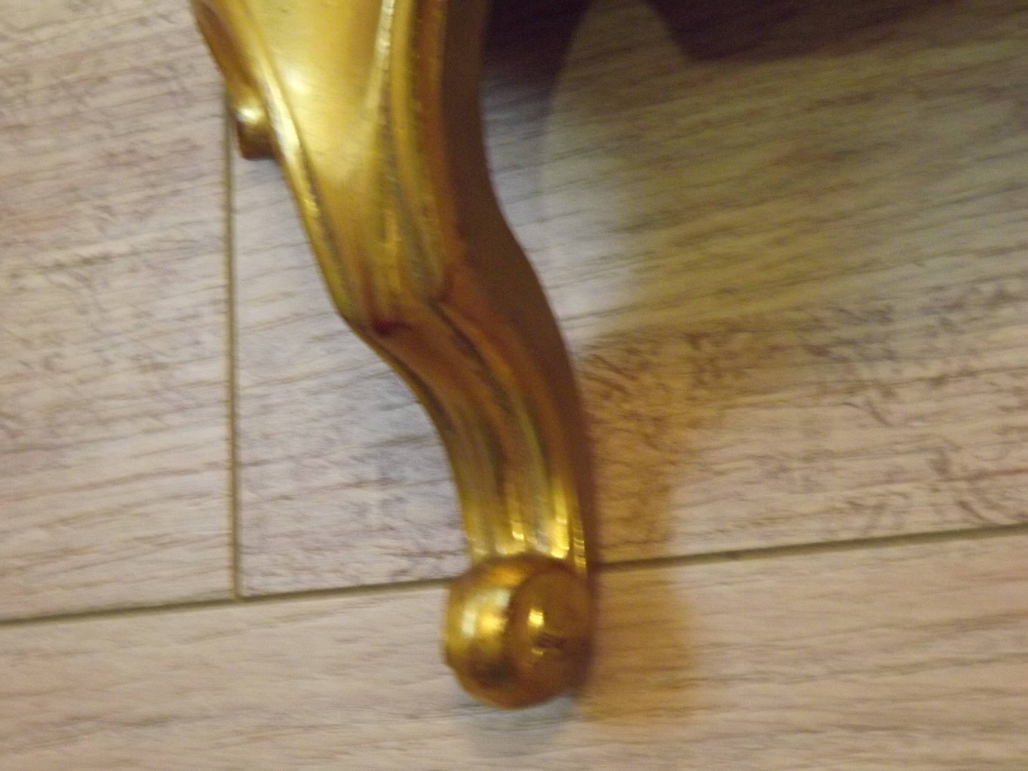 Vintage Ornate Gold Resin Wall-Mounted Mirror & Matching Console Table 5055