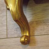 Vintage Ornate Gold Resin Wall-Mounted Mirror & Matching Console Table 5055