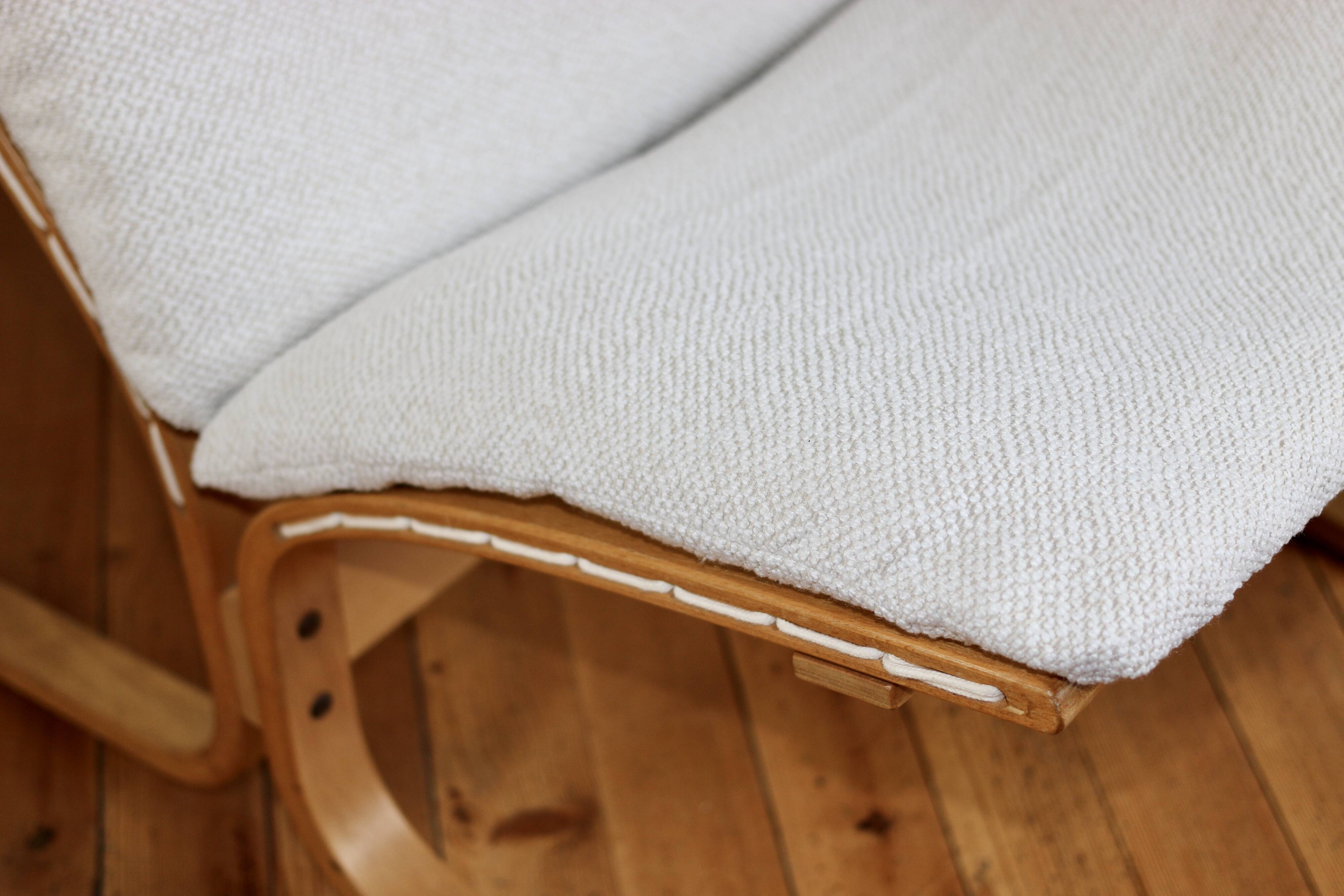 Vintage Scandinavian lounge chair and ottoman Relling model Siesta 1960