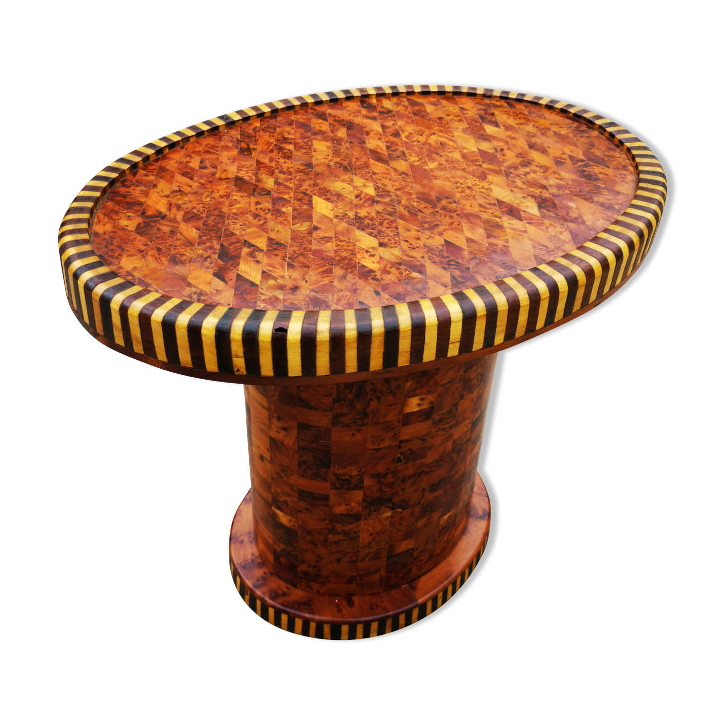 Side table in marquetry