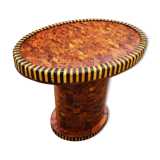 Side table in marquetry