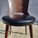 Chaise Dove • Baumann • Simili noir