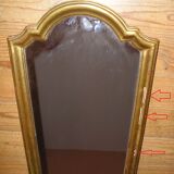 70s gilded wooden mirror 31x100cm