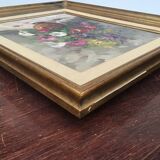 flower vase of a bouquet. Oil on canvas signed by Jean-Jacques Foulon (1923-1980)