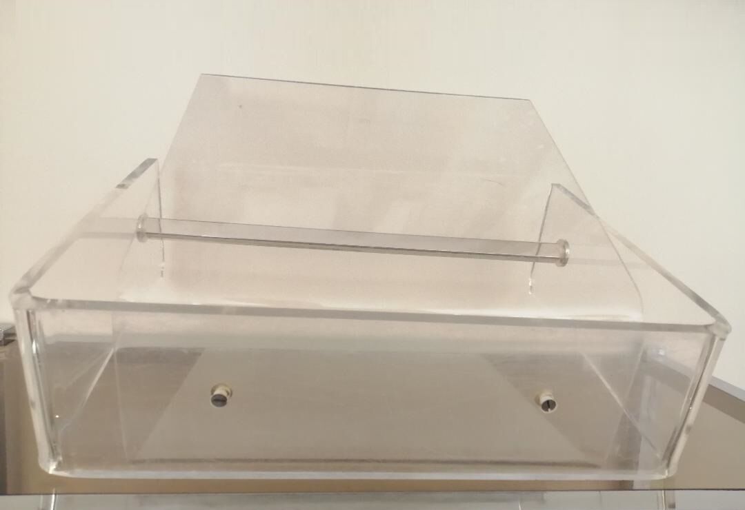 Magazine rack by David Lange for Roche Bobois