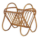 French Vintage fifties rattan magazine rack