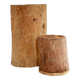 Ensemble de 2 pots en bois primitifs - fin du XIXe siècle