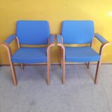Pair of Danish armchairs, design Thygesen and Sorensen, edition Magnus Olesen
