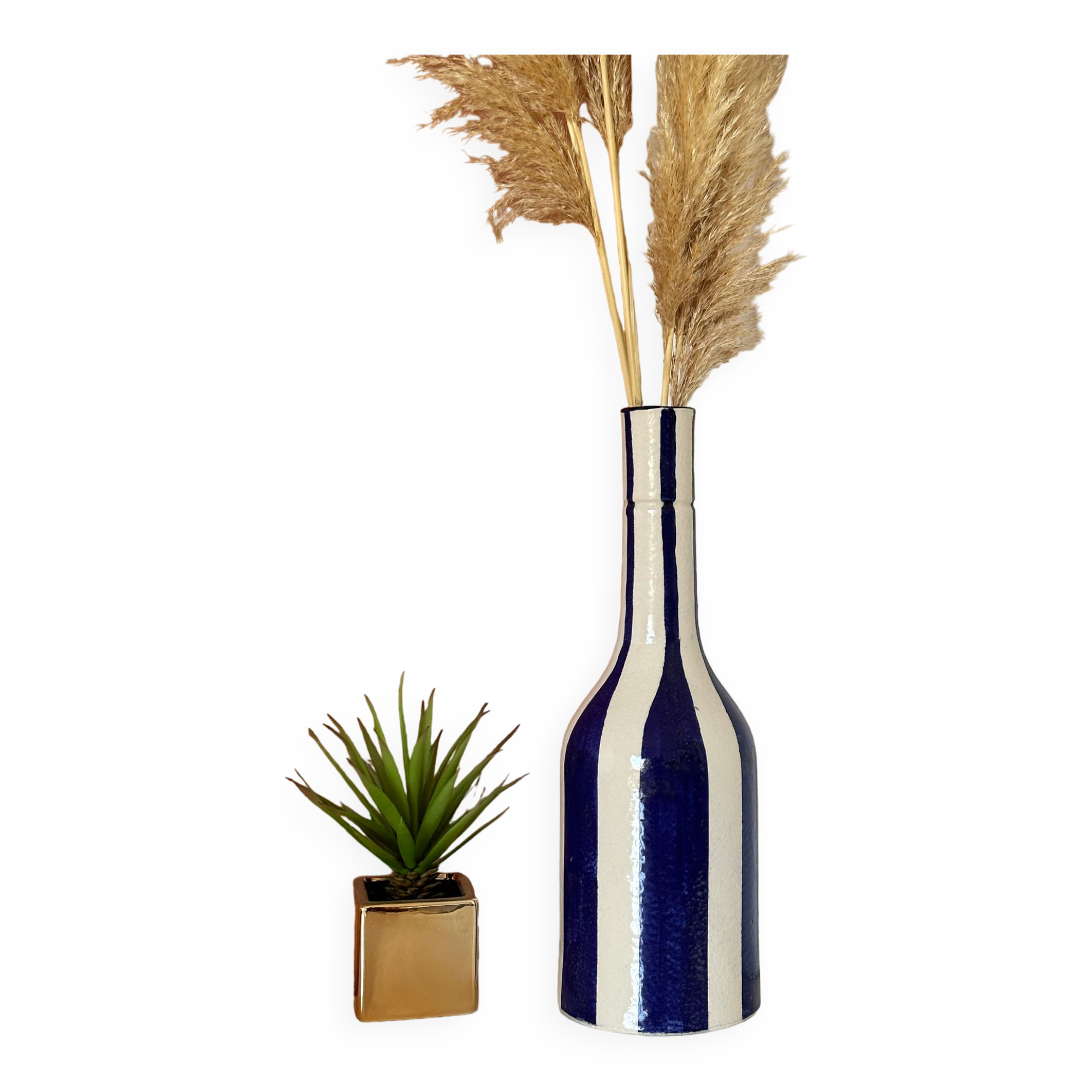 Striped vase