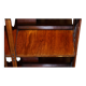 Table d'appoint bibliothèque tournante style Sheraton en bois dur et satinwood