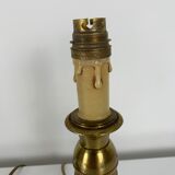 Pair of gilded bronze candlestick lamps gossip style French Empire