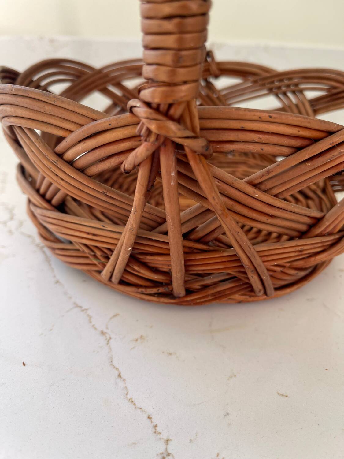 Vintage wicker basket