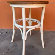 Guéridon table de café en bois courbé 80s shabby chic
