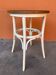 Pedestal table 80s shabby chic curved wood coffee table
