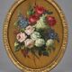 Still life with flowers. Oil on panel.