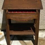 1940s bedside table in solid oak