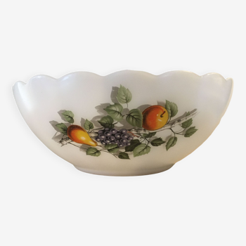 Salad bowl arcopal vintage 70s pattern fruits of france