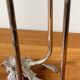 CANDLE HOLDER 3 Lights METAL Patinated Chrome