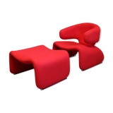 Djinn chair with foot stool by Olivier Mourgue in 1965 for Airborne