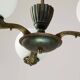 Art Deco French Brass Figural Chandelier, 1930