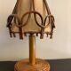 Lampe en rotin Louis Sognot 1950