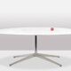 Florence Knoll for Knoll. Marble and chrome-plated metal table. 1970s. LS54931408H
