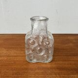 Vintage German glass vase model on the rocks by Lars Hellsten for Walther Glas, 1970s.