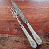 Christofle - Silver-plated carving service cutlery