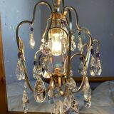Chandelier with tassels and cage