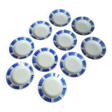 Set of 10 Émile deep plates from K&G Luneville