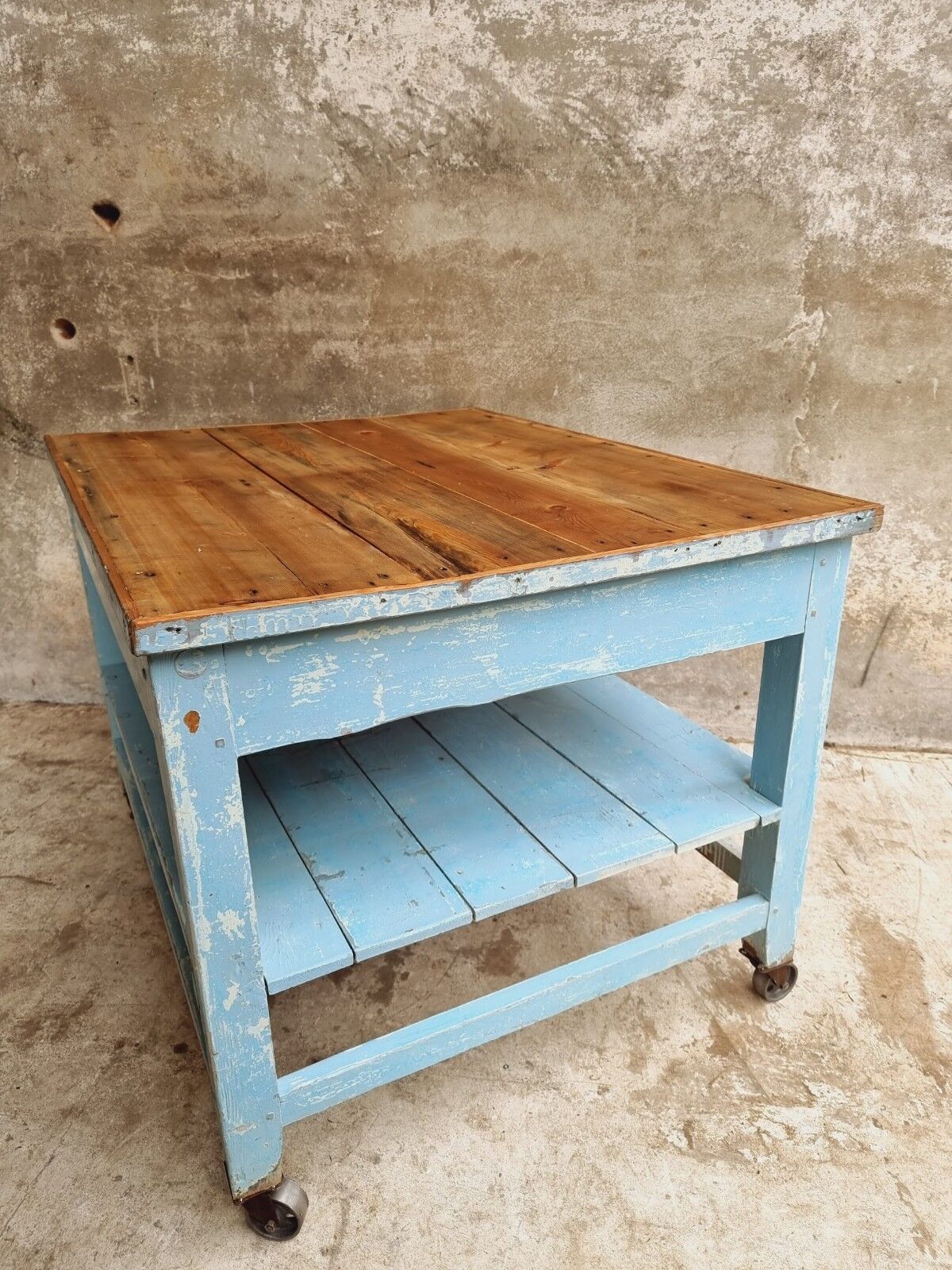 Old work table side table display table kitchen island