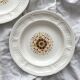 2 ivory “Pont aux Choux” soup plates, Gien earthenware