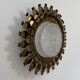 Vintage brass and pressed glass wall light, Sweden, 1960.