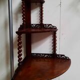 Corner wall shelf