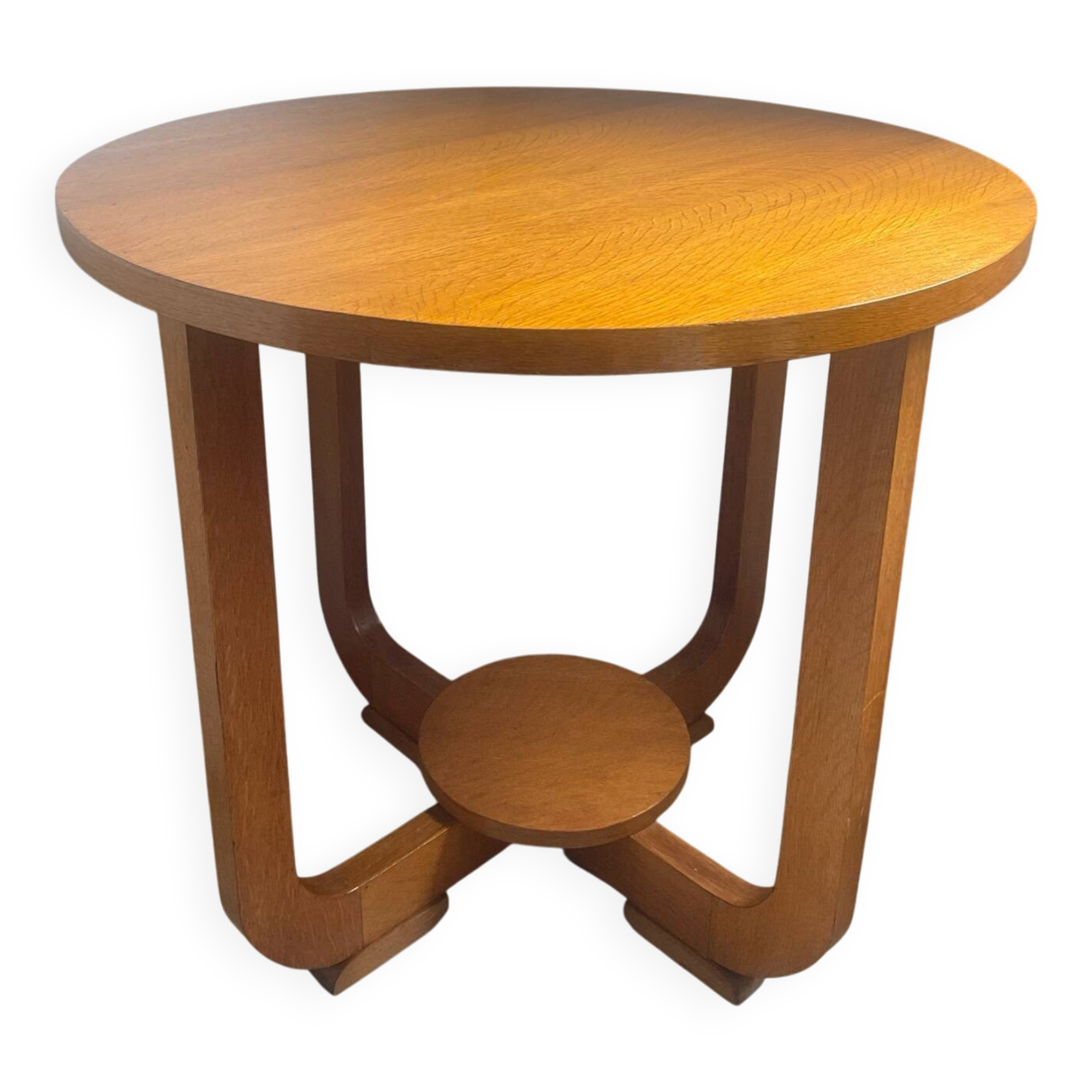 Art Deco oak coffee table from the 40s and 50s