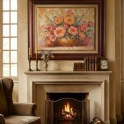 Oil on canvas "Roses" – HELMAN – Vintage Impasto with knife