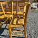 6 beech straw chairs
