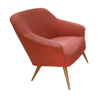 Fauteuils années 50-60 rouge