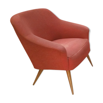 Fauteuils années 50-60 rouge